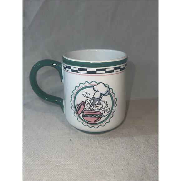 Vintage Bugs Bunny Chef Mug 1992 Warner Bros Studio Store Rascally Rabbit Aa - Picture 1 of 6